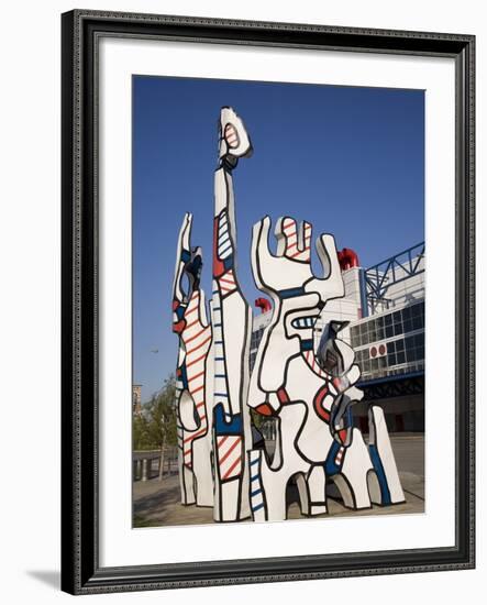 Jean Dubuffet Statue Called, Monument Au Fantome, Downtown Houston, Texas-Donald Nausbaum-Framed Photographic Print