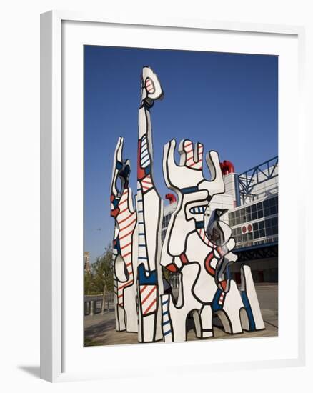 Jean Dubuffet Statue Called, Monument Au Fantome, Downtown Houston, Texas-Donald Nausbaum-Framed Photographic Print