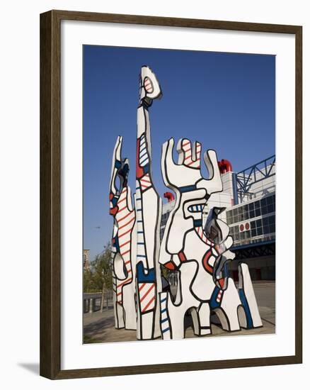 Jean Dubuffet Statue Called, Monument Au Fantome, Downtown Houston, Texas-Donald Nausbaum-Framed Photographic Print