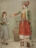 A Lady in Turkish Costume with Her Servant at the Hammam, Mid of the 18th C-Jean-Étienne Liotard-Giclee Print