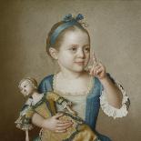 Portrait of Maria Frederike van Reede-Athlone at Seven Years of Age, 1755-Jean-Etienne Liotard-Giclee Print