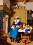 A Lady in Turkish Costume with Her Servant at the Hammam, Mid of the 18th C-Jean-Étienne Liotard-Giclee Print