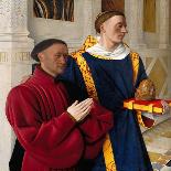 Étienne Chevalier with Saint Stephen, Ca 1454-Jean Fouquet-Giclee Print