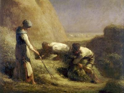 The Angelus (1859) by Jean-François Millet, Framed Reproduction