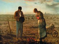 Landscape with a Peasant Woman, Early 1870s-Jean-Fran?ois Millet-Giclee Print