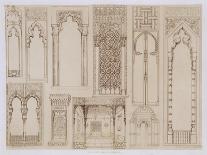 Islamic and Moorish Designs for Knife Blades, from "Art and Industry"-Jean Francois Albanis De Beaumont-Framed Giclee Print