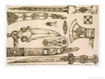 Persian Design for Everyday Silver Cutlery, from "Art and Industry"-Jean Francois Albanis De Beaumont-Framed Giclee Print