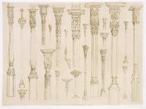 Ornamental Knobs Shaped as Domes and Minarets, from "Art and Industry"-Jean Francois Albanis De Beaumont-Giclee Print