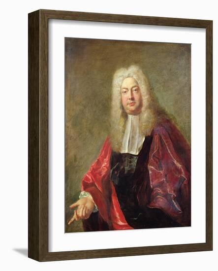 Jean Francois Bouquet, Magistrate of Paris, 1724 (Oil on Canvas)-Jean Francois de Troy-Framed Giclee Print