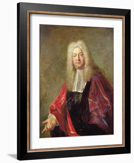 Jean Francois Bouquet, Magistrate of Paris, 1724 (Oil on Canvas)-Jean Francois de Troy-Framed Giclee Print