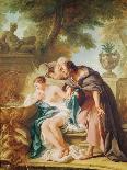 Salmacis and Hermaphroditus (Oil on Canvas)-Jean Francois de Troy-Giclee Print