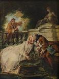 'La lecture de Moliere', 1728, (1937)-Jean Francois de Troy-Framed Giclee Print