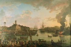 View of the Port of Lorient-Jean-Francois Hue-Giclee Print