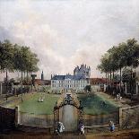 Views of the Chateau De Mousseaux and its Gardens-Jean-Francois Hue-Premier Image Canvas