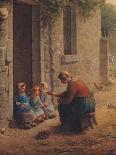 The Angelus, 1857-1859-Jean Francois Millet-Framed Giclee Print