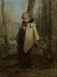 The Knitting Lesson, 1869-Jean-Francois Millet-Giclee Print