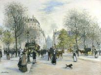 Place De L'Hotel-De-Ville, Paris-Jean Francois Raffaelli-Mounted Giclee Print