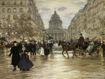 The Boulevard Saint-Michel, Paris, after 1890-Jean François Raffaelli-Giclee Print