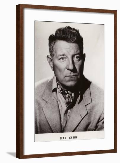 Jean Gabin, French Actor and Film Star-null-Framed Photographic Print