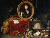 Allegory of Louis XIV, Protector of Arts and Sciences-Jean Garnier-Framed Premier Image Canvas