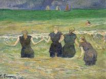 Women Bathing by Paul Gauguin-Jean Gauguin-Mounted Giclee Print