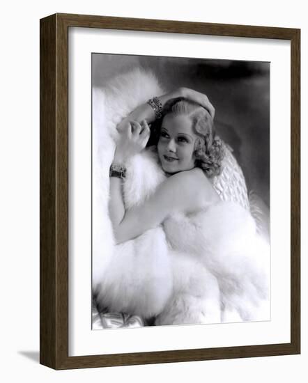 Jean Harlow, 1930s-null-Framed Photo