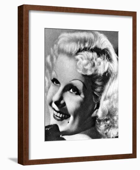 Jean Harlow, American Actress, 1934-1935-null-Framed Giclee Print