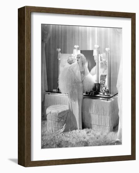 Jean Harlow. "Dinner At Eight" 1933, Directed by George Cukor-null-Framed Photographic Print