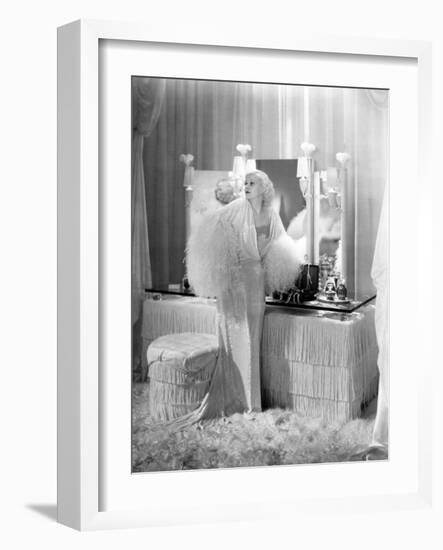 Jean Harlow. "Dinner At Eight" 1933, Directed by George Cukor-null-Framed Photographic Print