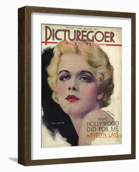 Jean Harlow-AL Grace-Framed Art Print