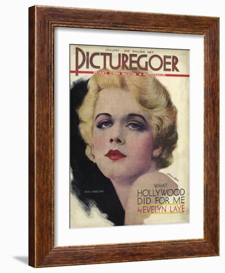 Jean Harlow-AL Grace-Framed Art Print