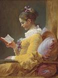 Young Girl Reading-Jean-Honoré Fragonard-Framed Art Print