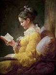 A Young Girl Reading-Jean-Honoré Fragonard-Art Print