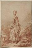 Young Woman Looking Back-Jean-Honoré Fragonard-Giclee Print