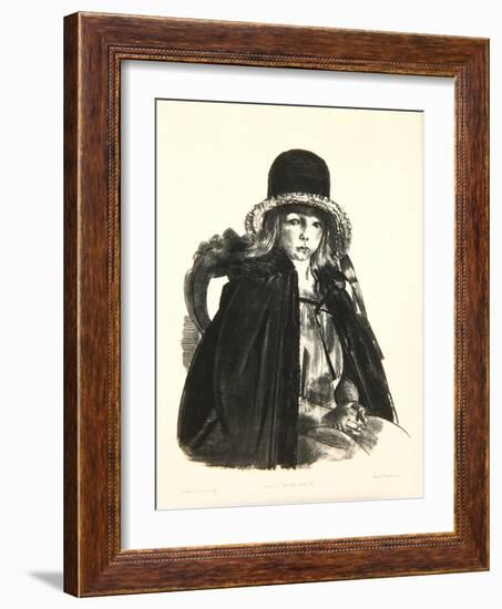 Jean in a Black Hat, 1923-24-George Wesley Bellows-Framed Giclee Print