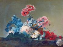 Flower Study (Oil on Canvas)-Jean Jacques Bachelier-Framed Giclee Print