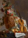 Still Life with Flowers and a Violin, C. 1750-Jean-Jacques Bachelier-Giclee Print
