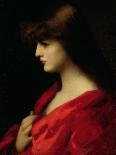 Study of a Woman in Red, Early 1890s-Jean-Jacques Henner-Giclee Print