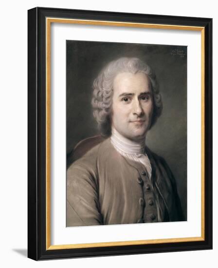 Jean Jacques Rousseau, 1874-Charles Escot-Framed Art Print