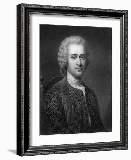 Jean-Jacques Rousseau, 18th Century French Political Philosopher-Robert Hart-Framed Giclee Print