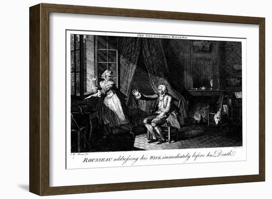 Jean Jacques Rousseau, French Enlightenment Philosopher and Educationalist-Walker-Framed Giclee Print