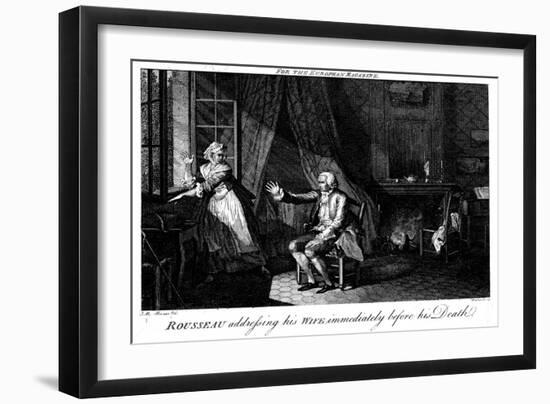 Jean Jacques Rousseau, French Enlightenment Philosopher and Educationalist-Walker-Framed Giclee Print