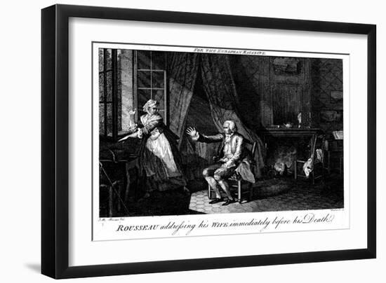 Jean Jacques Rousseau, French Enlightenment Philosopher and Educationalist-Walker-Framed Giclee Print