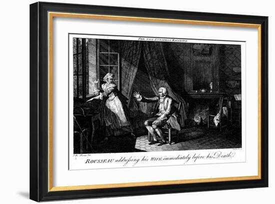 Jean Jacques Rousseau, French Enlightenment Philosopher and Educationalist-Walker-Framed Giclee Print