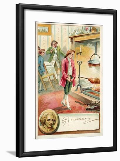 Jean Jacques Rousseau, Swiss Philosopher-null-Framed Giclee Print