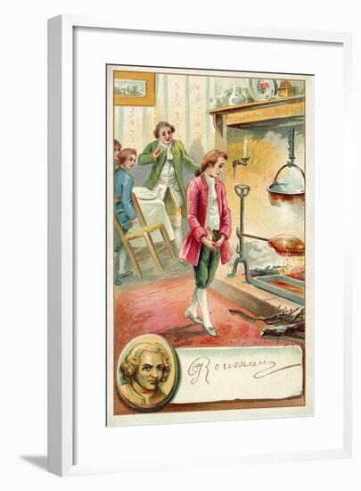 Jean Jacques Rousseau, Swiss Philosopher-null-Framed Giclee Print