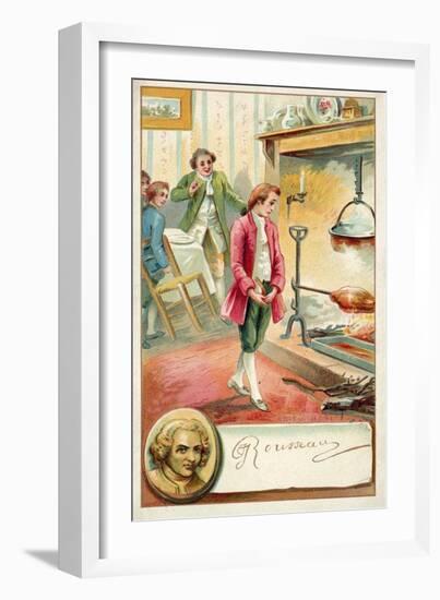 Jean Jacques Rousseau, Swiss Philosopher-null-Framed Giclee Print