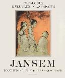 Girl's Hat-Jean Jansem-Framed Collectable Print