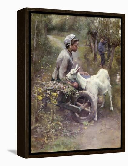 Jean, Jeanne and Jeannette, Exh.1892-Elizabeth Adela Stanhope Forbes-Framed Premier Image Canvas