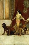 The Palace Guard with Two Leopards-Jean Joseph Benjamin Constant-Framed Giclee Print